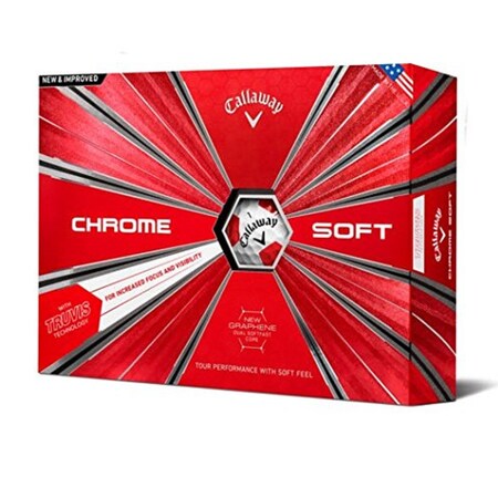 Callaway Callaway Chrome Soft 18 Golf Ball - 12 Pack White/Red 642125512